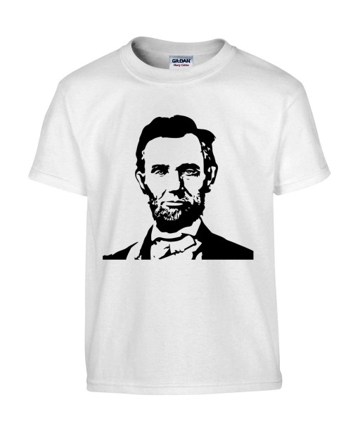 T-shirt Homme Abraham Lincoln [USA, Star, Président, Célébrité] T-shirt Manches Courtes, Col Rond