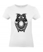 T-shirt Femme Tattoo Hibou [Tatouage, Oiseau, Graphique, Design, Chouette, Animaux] T-shirt Manches Courtes, Col Rond