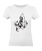 T-shirt Femme Tattoo Tribal Loup Hurlement [Tatouage, Animaux, Graphique, Design] T-shirt Manches Courtes, Col Rond