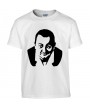 T-shirt Homme Coluche [Célébrité, Humour, humoriste, Resto du Coeur, Les enfoirés, Musique] T-shirt manche Courtes, Col Rond