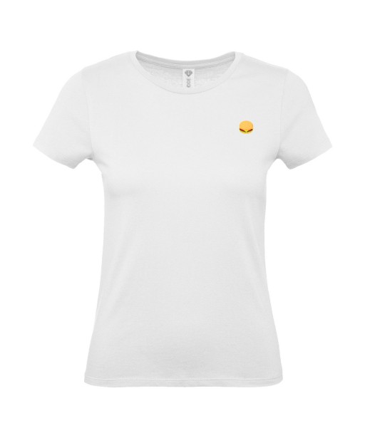 T-shirt Femme Burger [Food, Hamburger, Drôle, Rigolo] T-shirt manches courtes, Col Rond