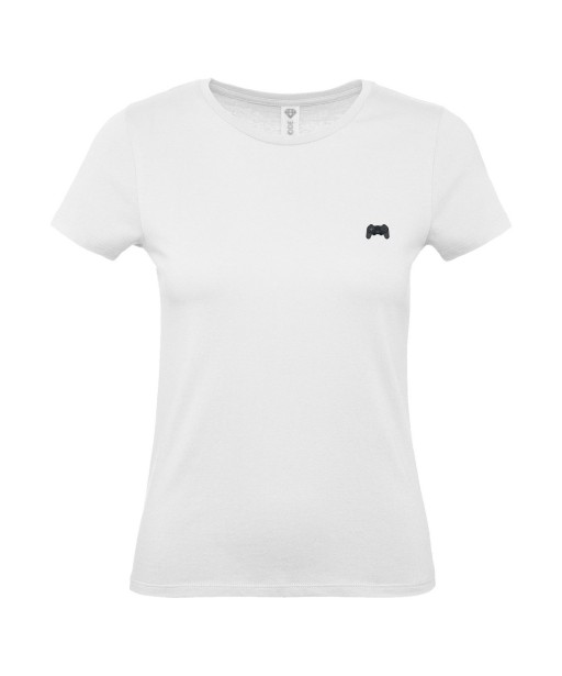 T-shirt femme Manette [Geek, Pixel, Console] T-shirt manches courtes, Col Rond