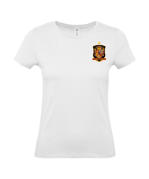 T-shirt Femme Foot Espagne [Foot, sport, Equipe de foot, Espagne, Espana] T-shirt manches courtes, Col Rond