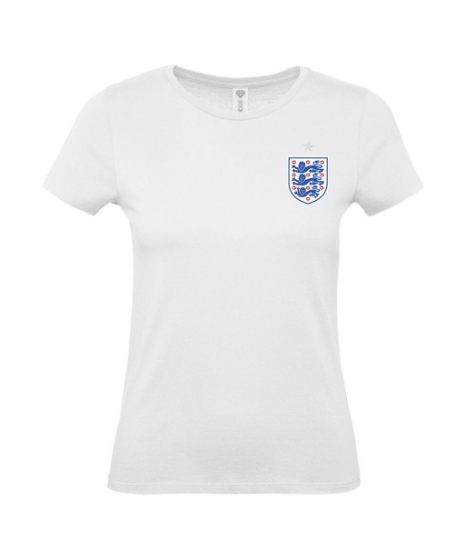T-shirt Femme Foot Angleterre [Foot, sport, Equipe de foot, Angleterre, Lions] T-shirt manches courtes, Col Rond