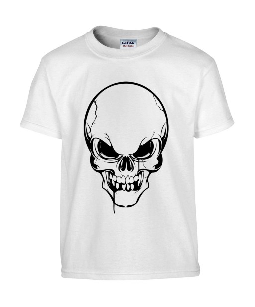 T-shirt Homme Tête de Mort [Skull, Gothique] T-shirt Manches Courtes, Col Rond
