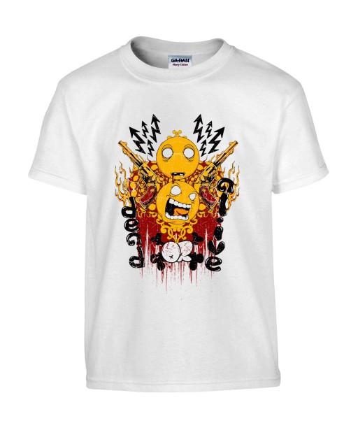 T-shirt Homme Smiley Trash [Revolver, Swag] T-shirt Manches Courtes, Col Rond