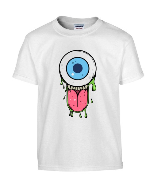 T-shirt Homme Trash Oeil [Humour Noir, Swag, Fun, Drôle] T-shirt Manches Courtes, Col Rond