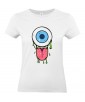 T-shirt Femme Trash Oeil [Humour Noir, Swag, Fun, Drôle] T-shirt Manches Courtes, Col Rond