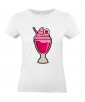 T-shirt Femme Trash Glace Fraise [Humour Noir, Swag, Fun, Drôle] T-shirt Manches Courtes, Col Rond