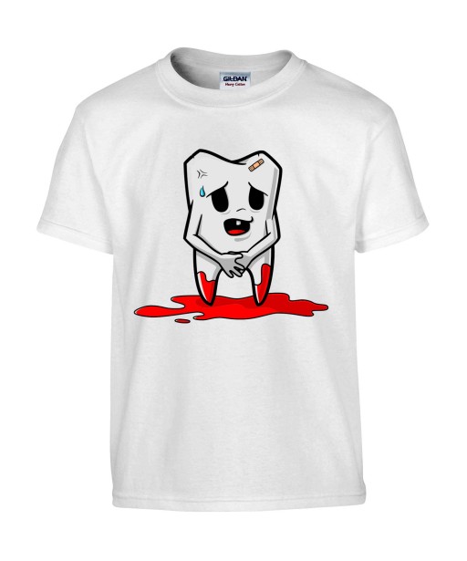 T-shirt Homme Trash Dent [Humour Noir, Sang, Swag, Fun, Drôle] T-shirt Manches Courtes, Col Rond