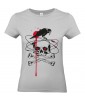T-shirt Femme Tête de Mort Corbeau [Skull, Gothique, Sang, Os Croisés] T-shirt Manches Courtes, Col Rond