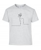 T-shirt Homme Ligne Gazelle [Graphique, Design, Ligne, Trait, Animaux, Savane] T-shirt Manches Courtes, Col Rond