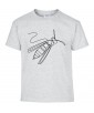 T-shirt Homme Ligne Guêpe [Graphique, Design, Ligne, Trait, Animaux] T-shirt Manches Courtes, Col Rond