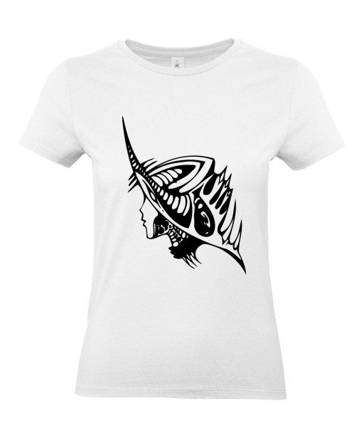 T-shirt Femme Tattoo Alien [Tatouage, Science-Fiction] T-shirt Manches Courtes, Col Rond