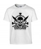 T-shirt Homme Tête de Mort Corsaire [Skull, Pirate, Sabres] T-shirt Manches Courtes, Col Rond